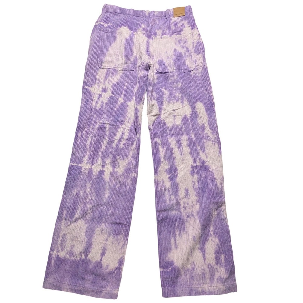 We The Free Free People Moonlit Orchid Tie Dye Corduroy Pants Straight Size 27